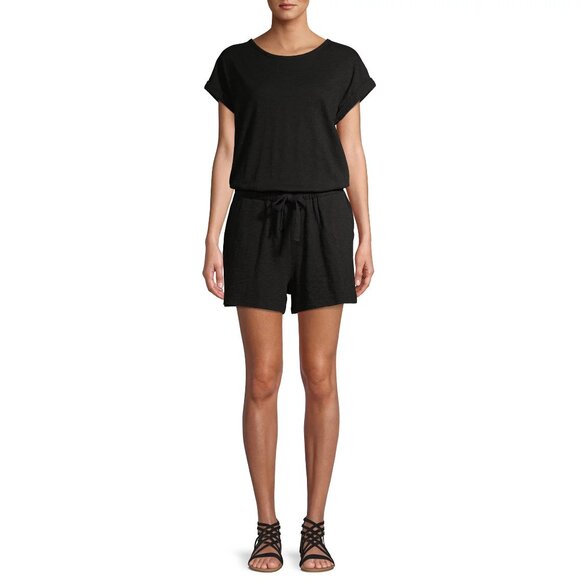 Time and Tru Pants - NWT Time and Tru Crew Neck Short Sleeve Relaxed Fit Romper (Women's) S (4-6)